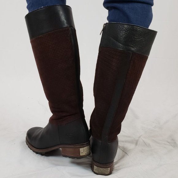 shearling lined riding boots